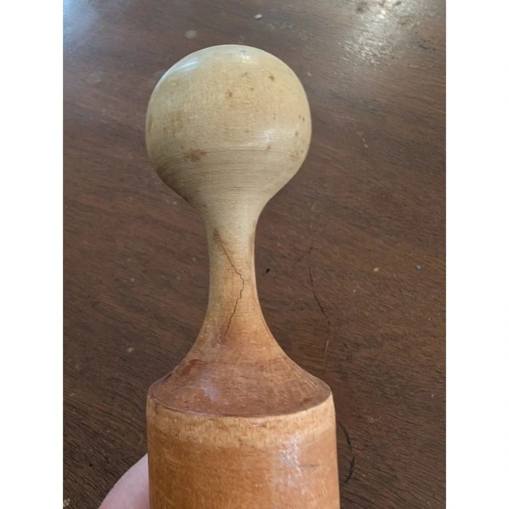 Vintage Wooden Pestel 11 Inches Long, 2 Inches Wide, Farmhouse, Cottagecore